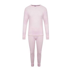 K Collection Childrens/Kids Long-Sleeved Thermal Base Layers Set / Pink